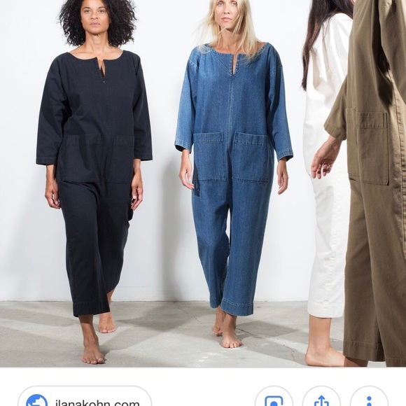Ilana Kohn “Meg” Coverall Jumpsuit in blue denim L - Picture 3 of 8
